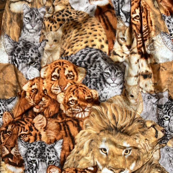 Cat Print Wrap Skirt by Platinum by Dorothy Schoelen - Picture 4 of 5